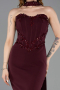 Robe de Cérémonie Midi Couleur Cerise ABK2593