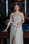 Robe De Soirée Mousseline Longue Menthe ABU5786