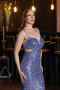 Robe de Soirée Longue Indigo ABU5980