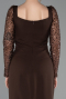 Robe De Cérémonie Midi Brun ABK2387