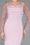 Robe De Cérémonie Midi Poudre ABK2387