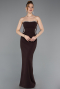 Robe de Soirée Longue Brun ABU6020