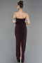 Robe de Soirée Longue Brun ABU6020