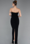 Robe de Soirée Longue Noir ABU6020