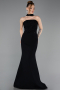 Robe de Soirée Longue Noir ABU6017