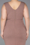 Robe De Soirée Grande Taille Midi Cuivre ABK1492