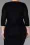 Robe De Invitation Grande Taille Midi Noir ABK2595