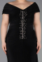 Robe De Soirée Grande Taille Longue Noir ABU5900