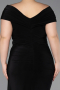 Robe De Soirée Grande Taille Longue Noir ABU5900