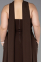 Robe de Soirée Grande Taille Longue Brun ABU6015