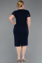Robe De Invitation Grande Taille Midi Bleu Marine ABK2598