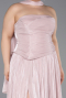 Robe Grande Taille Longue Mousseline Poudre ABU5958