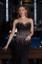Robe de Soirée Longue Noir ABU5997