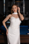 Robe de Cérémonie Midi Blanc ABK2593