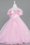 Robe de Mariage Pour Enfant Longue Satin Poudre ABG182