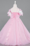 Robe de Mariage Pour Enfant Longue Satin Poudre ABG182