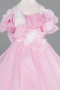 Robe de Mariage Pour Enfant Longue Satin Poudre ABG182