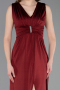 Robe de Soirée Longue Rouge Bordeaux ABU6043