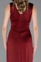 Robe de Soirée Longue Rouge Bordeaux ABU6043