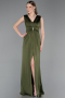 Robe de Soirée Longue Kaki ABU6043