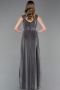 Robe de Soirée Longue Anthracite ABU6045