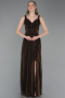 Robe de Soirée Longue Cuivre ABU6045