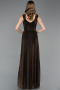 Robe de Soirée Longue Cuivre ABU6045