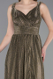 Robe De Soirée Longue Kaki ABU6045