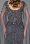 Robe De Soirée Pierreux Longue Anthracite ABU5751