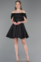 Robe de Cérémonie Courte Noir ABK2604