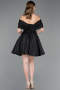 Robe de Cérémonie Courte Noir ABK2604