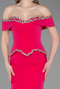 Robe Queue De Poisson Longue Fushia ABU5755