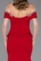 Robe Queue De Poisson Longue Rouge ABU5755