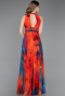 Robe de Soirée Longue Orange ABU6048