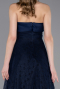 Tenue De Soirée Dantelle Midi Bleu Marine ABK2538
