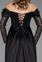 Robe De Soirée Dantelle Longue Noir ABU5653