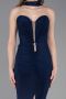 Robe de Soirée Longue Bleu Marine ABU6051