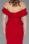 Robe Queue de Poisson Longue Rouge ABU6046