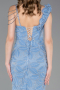 Robe de Soirée Longue Indigo ABU6059