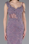 Robe de Soirée Longue Lavande ABU6059