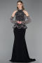 Robe De Soirée Longue Noir ABU5787