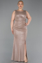 Robe De Soirée Grande Taille Longue Or ABU5231