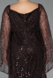 Robe De Soirée Grande Taille Perlé Longue Brun ABU5067