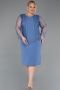 Robe De Soirée Grande Taille Midi Indigo ABK2417
