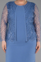 Robe De Soirée Grande Taille Midi Indigo ABK2417