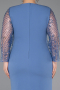 Robe De Soirée Grande Taille Midi Indigo ABK2417