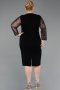 Robe De Soirée Grande Taille Midi Noir ABK2417