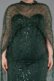 Robe De Mariée Grande Taille Perlé Longue Émeraude ABU5328
