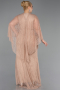 Robe De Soirée Grande Taille Longue Dantelle Vison ABU6065