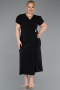 Robe de Soirée Grande Taille Midi Noir ABK2610